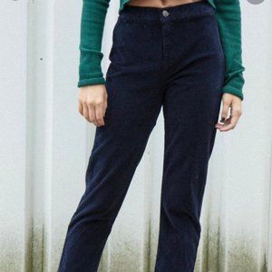 Navy corduroy brandy melville pants
